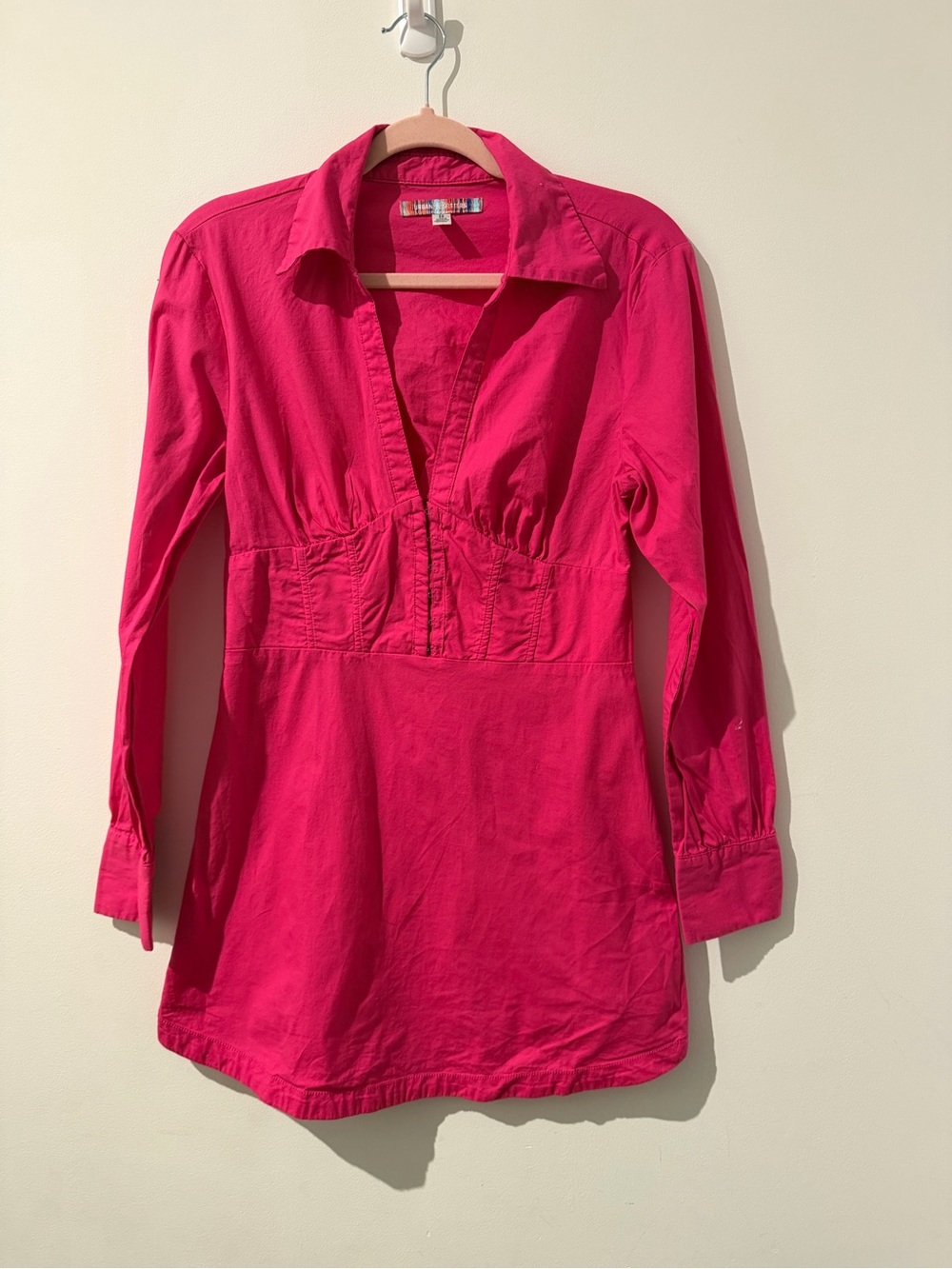 Urban Outfitters Hot Pink Collared Top - Picture 5 of 5